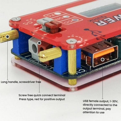DP3A USB 15W Adjustable Power Supply Module LCD Display Mobile Boost Cable - Other Accessories by buy2fix | Online Shopping UK | buy2fix