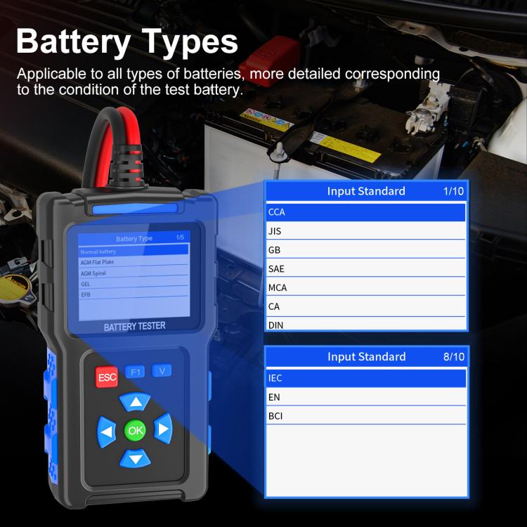 12/24V Multi-Function Car Battery Fault Diagnosis Tester(BT300) - Electronic Test by buy2fix | Online Shopping UK | buy2fix