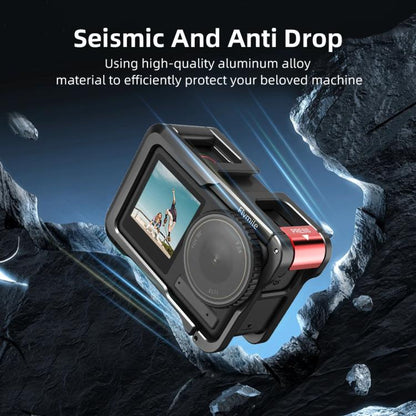 For DJI Action 5 Pro/Action 4/Action 3 Flymile Aluminum Alloy Camera Cage Protective Metal Frame(Metal Color) - Protection Frame by Flymile | Online Shopping UK | buy2fix