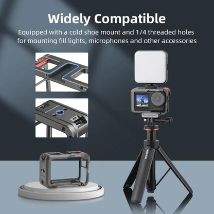 For DJI Action 5 Pro/Action 4/Action 3 Flymile Aluminum Alloy Camera Cage Protective Metal Frame(Metal Color) - Protection Frame by Flymile | Online Shopping UK | buy2fix