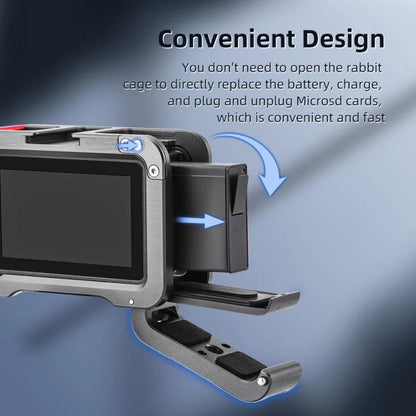 For DJI Action 5 Pro/Action 4/Action 3 Flymile Aluminum Alloy Camera Cage Protective Metal Frame(Metal Color) - Protection Frame by Flymile | Online Shopping UK | buy2fix