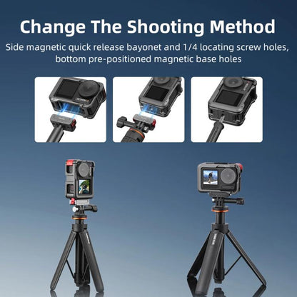 For DJI Action 5 Pro/Action 4/Action 3 Flymile Aluminum Alloy Camera Cage Protective Metal Frame(Metal Color) - Protection Frame by Flymile | Online Shopping UK | buy2fix