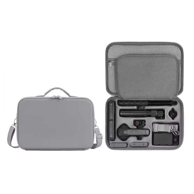 For Insta360 X5 Flymile All-in-One Storage Shoulder Bag Durable PU + Lycra Material Carrying Case(Gray) - Case & Bags by Flymile | Online Shopping UK | buy2fix
