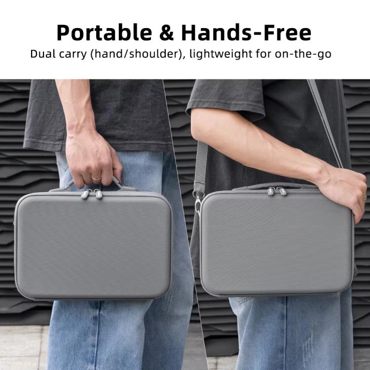 For Insta360 X5 Flymile All-in-One Storage Shoulder Bag Durable PU + Lycra Material Carrying Case(Gray) - Case & Bags by Flymile | Online Shopping UK | buy2fix