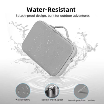 For Insta360 X5 Flymile All-in-One Storage Shoulder Bag Durable PU + Lycra Material Carrying Case(Gray) - Case & Bags by Flymile | Online Shopping UK | buy2fix