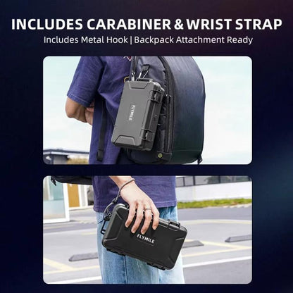 For Insta360 X5 Camera Flymile Portable Protective Hard Case Waterproof Shockproof Travel Carrying Storage Box(Black) - Case & Bags by Flymile | Online Shopping UK | buy2fix