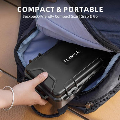 For Insta360 X5 Camera Flymile Portable Protective Hard Case Waterproof Shockproof Travel Carrying Storage Box(Black) - Case & Bags by Flymile | Online Shopping UK | buy2fix
