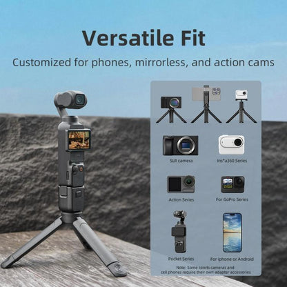 Flymile Extendable Mini Tripod With 1/4-Inch Screw For Action Cameras Phone Clip Set - Mount & Holder by Flymile | Online Shopping UK | buy2fix