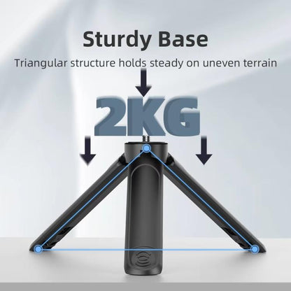 Flymile Extendable Mini Tripod With 1/4-Inch Screw For Action Cameras Phone Clip Set - Mount & Holder by Flymile | Online Shopping UK | buy2fix