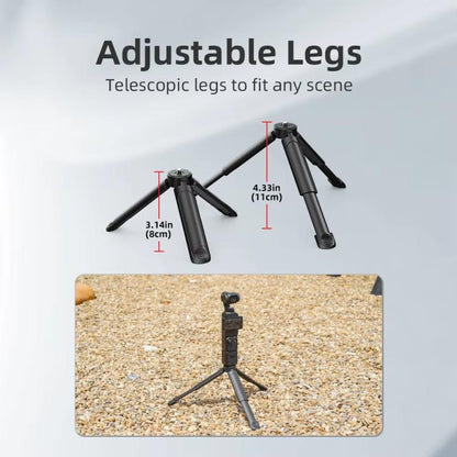 Flymile Extendable Mini Tripod With 1/4-Inch Screw For Action Cameras Phone Clip Set - Mount & Holder by Flymile | Online Shopping UK | buy2fix