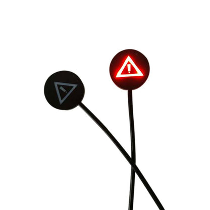 General Motorcycle Blind Spot Monitoring Line Auxiliary Lens Light(12V Triangle Light) - DIY Cables by buy2fix | Online Shopping UK | buy2fix