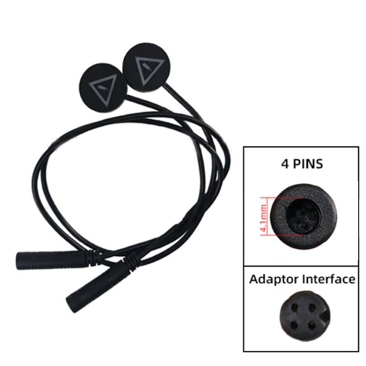 General Motorcycle Blind Spot Monitoring Line Auxiliary Lens Light(12V Triangle Light) - DIY Cables by buy2fix | Online Shopping UK | buy2fix