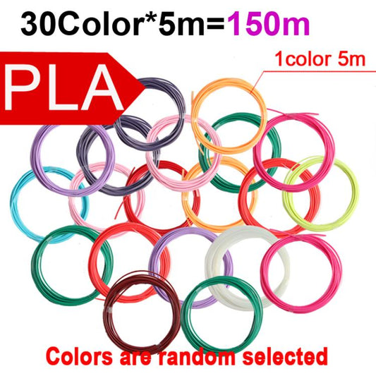 150m 30 Colors x 5m PLA 3D Printer Filament 1.75mm Multicolor Filament Bundle for 3D Pen & Crafting - Consumables by buy2fix | Online Shopping UK | buy2fix