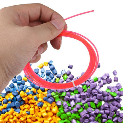 50m 10 Colors x 5m PLA 3D Printer Filament 1.75mm Multicolor Filament Bundle for 3D Pen & Crafting - Consumables by buy2fix | Online Shopping UK | buy2fix