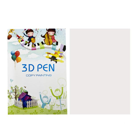 40 Pictures Thickened Large 3D Printing Pen High Low Temperature Compatible Drawing Book With Tracing Board