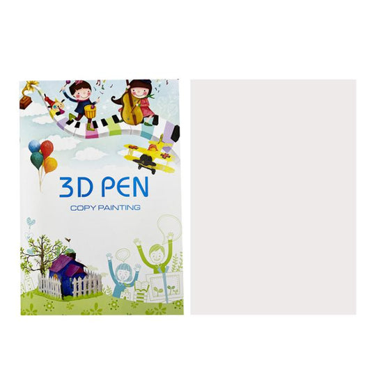 22 Pictures Small 3D Printing Pen High Low Temperature Compatible Drawing Book With Tracing Board