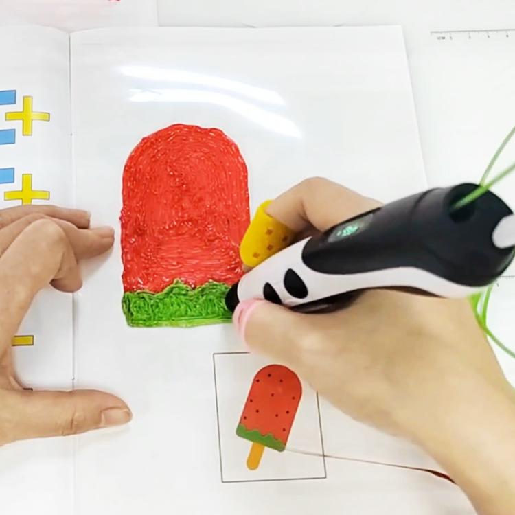 40 Pictures Large 3D Printing Pen High Low Temperature Compatible Drawing Book With Tracing Board - Parts by buy2fix | Online Shopping UK | buy2fix