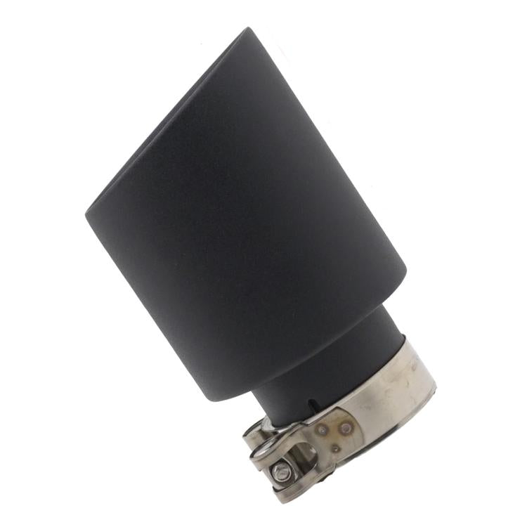 Car Inclined Stainless Steel Muffler Exhaust Pipe, Size: 76x101mm Black - Exhaust Pipes by buy2fix | Online Shopping UK | buy2fix