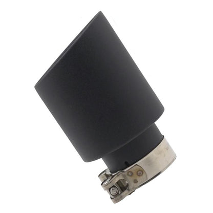 Car Inclined Stainless Steel Muffler Exhaust Pipe, Size: 76x101mm Black - Exhaust Pipes by buy2fix | Online Shopping UK | buy2fix