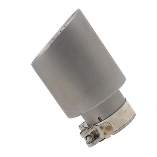 Car Inclined Stainless Steel Muffler Exhaust Pipe, Size: 76x101mm Silver - Exhaust Pipes by buy2fix | Online Shopping UK | buy2fix