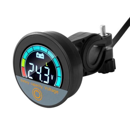 DC 8-100V Lithium Lead-acid Battery Circular Digital Display Meter, Specification: Handlebar Installation - Electrical Instruments by buy2fix | Online Shopping UK | buy2fix