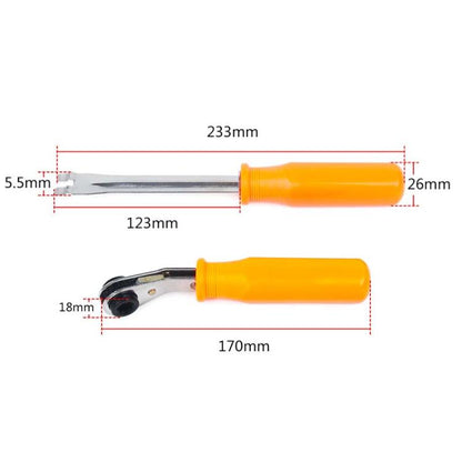 2pcs Automatic Slack Adjuster Release Tool + 5/16 Inch Square Ratchet Wrench For Air Brake System - Hand Tool Sets by buy2fix | Online Shopping UK | buy2fix