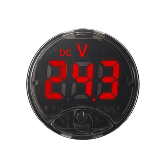 LED Digital Display Circular Voltage Meter, Color: Red DC 7-120V - Clocks & Car Meters by buy2fix | Online Shopping UK | buy2fix