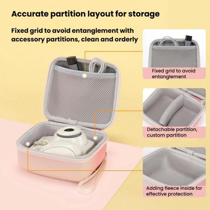 Cwatcun D218 Large Handheld Instant Camera Bag Portable Lightweight CCD Storage Bag(Gradient Pink) - Soft Bag by Cwatcun | Online Shopping UK | buy2fix