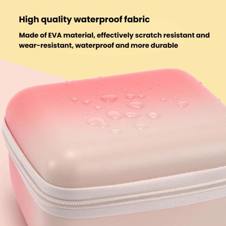 Cwatcun D218 Large Handheld Instant Camera Bag Portable Lightweight CCD Storage Bag(Gradient Pink) - Soft Bag by Cwatcun | Online Shopping UK | buy2fix