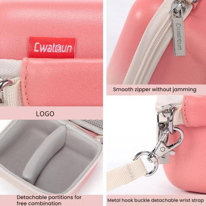 Cwatcun D218 Large Handheld Instant Camera Bag Portable Lightweight CCD Storage Bag(Gradient Pink) - Soft Bag by Cwatcun | Online Shopping UK | buy2fix