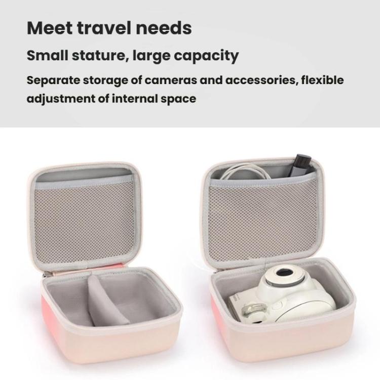 Cwatcun D218 Large Handheld Instant Camera Bag Portable Lightweight CCD Storage Bag(Gradient Pink) - Soft Bag by Cwatcun | Online Shopping UK | buy2fix