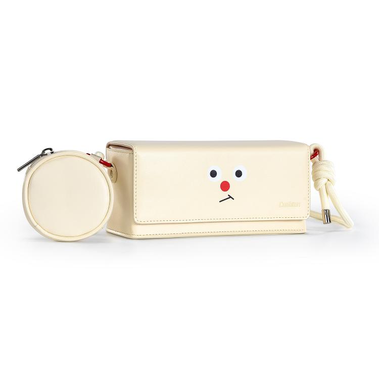 For DJI Pocket 3 Cwatcun D195 Medium Pocket Tripod Camera Bag Camera Accessories Shoulder Bag(White) - Case & Bags by Cwatcun | Online Shopping UK | buy2fix