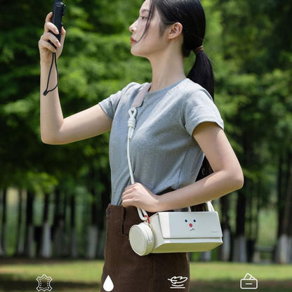 For DJI Pocket 3 Cwatcun D195 Medium Pocket Tripod Camera Bag Camera Accessories Shoulder Bag(White) - Case & Bags by Cwatcun | Online Shopping UK | buy2fix