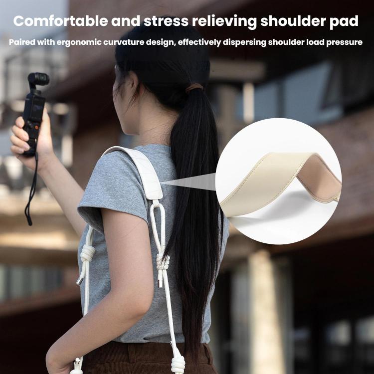 For DJI Pocket 3 Cwatcun D195 Medium Pocket Tripod Camera Bag Camera Accessories Shoulder Bag(White) - Case & Bags by Cwatcun | Online Shopping UK | buy2fix