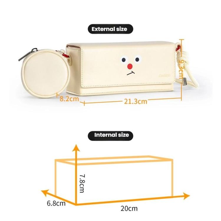 For DJI Pocket 3 Cwatcun D195 Medium Pocket Tripod Camera Bag Camera Accessories Shoulder Bag(White) - Case & Bags by Cwatcun | Online Shopping UK | buy2fix