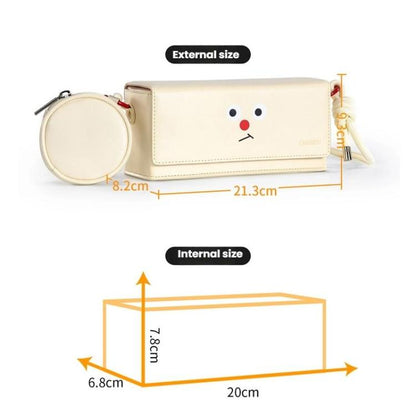 For DJI Pocket 3 Cwatcun D195 Medium Pocket Tripod Camera Bag Camera Accessories Shoulder Bag(White) - Case & Bags by Cwatcun | Online Shopping UK | buy2fix