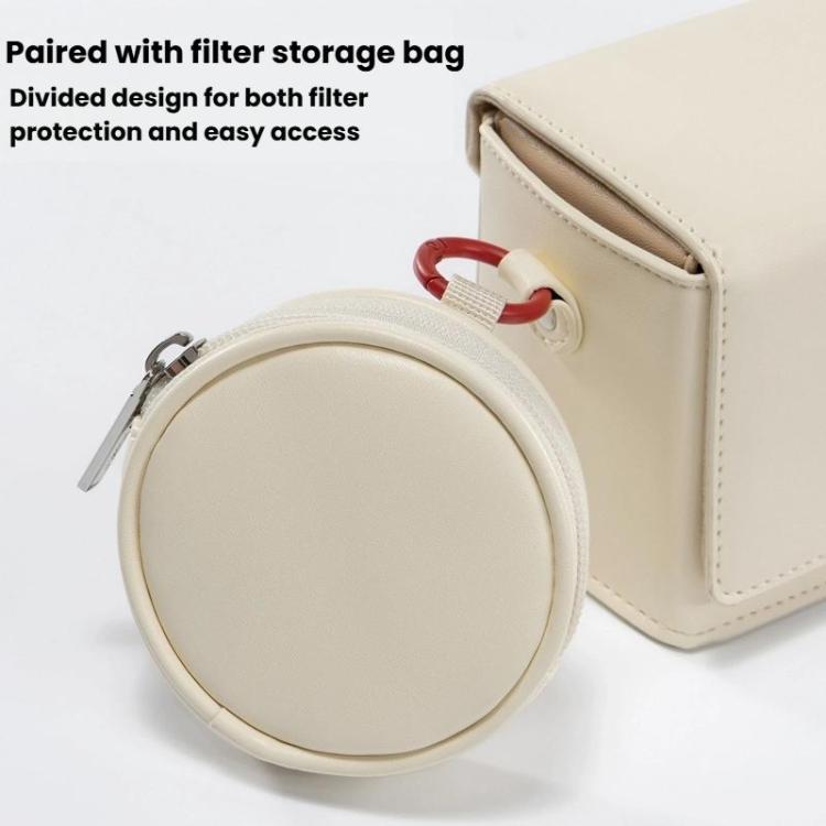 For DJI Pocket 3 Cwatcun D195 Medium Pocket Tripod Camera Bag Camera Accessories Shoulder Bag(White) - Case & Bags by Cwatcun | Online Shopping UK | buy2fix