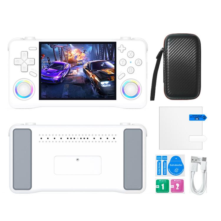 XF35H 3.5-Inch Retro Handheld Game Console With Linux System And RGB Light Pocket Video Game Player 64G(White) - Pocket Console by buy2fix | Online Shopping UK | buy2fix