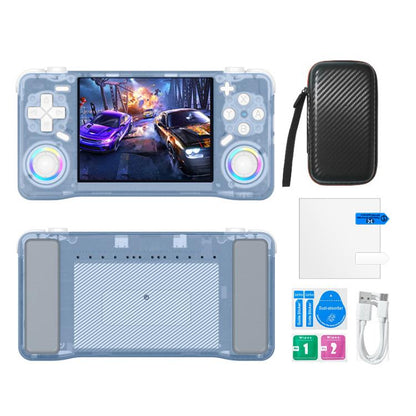 XF35H 3.5-Inch Retro Handheld Game Console With Linux System And RGB Light Pocket Video Game Player 128G(Blue) - Pocket Console by buy2fix | Online Shopping UK | buy2fix