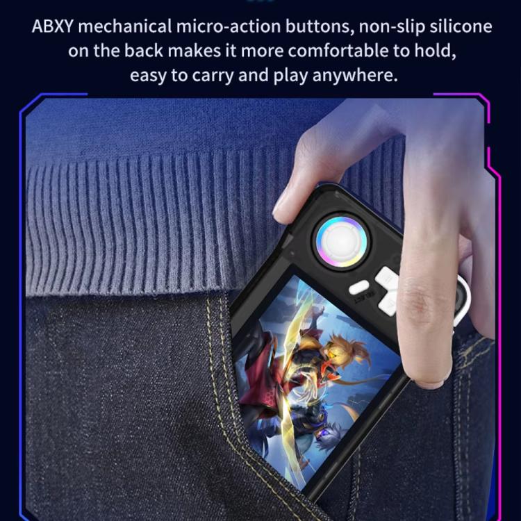 XF35H 3.5-Inch Retro Handheld Game Console With Linux System And RGB Light Pocket Video Game Player 128G(Blue) - Pocket Console by buy2fix | Online Shopping UK | buy2fix