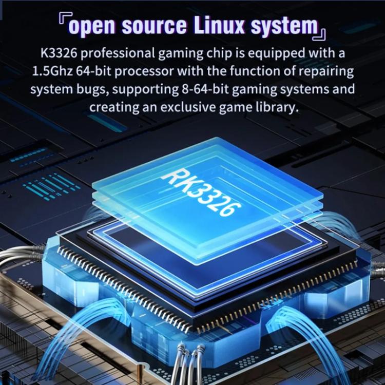 XF35H 3.5-Inch Retro Handheld Game Console With Linux System And RGB Light Pocket Video Game Player 128G(White) - Pocket Console by buy2fix | Online Shopping UK | buy2fix