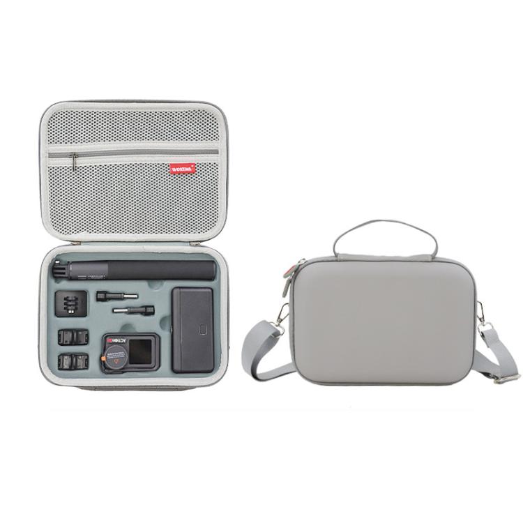 Carrying Case For DJI Action 5 Pro /Action 4 / Action 3 All-in-One Kit Durable Shoulder & Hand Carry Bag(Gray) - Case & Bags by buy2fix | Online Shopping UK | buy2fix