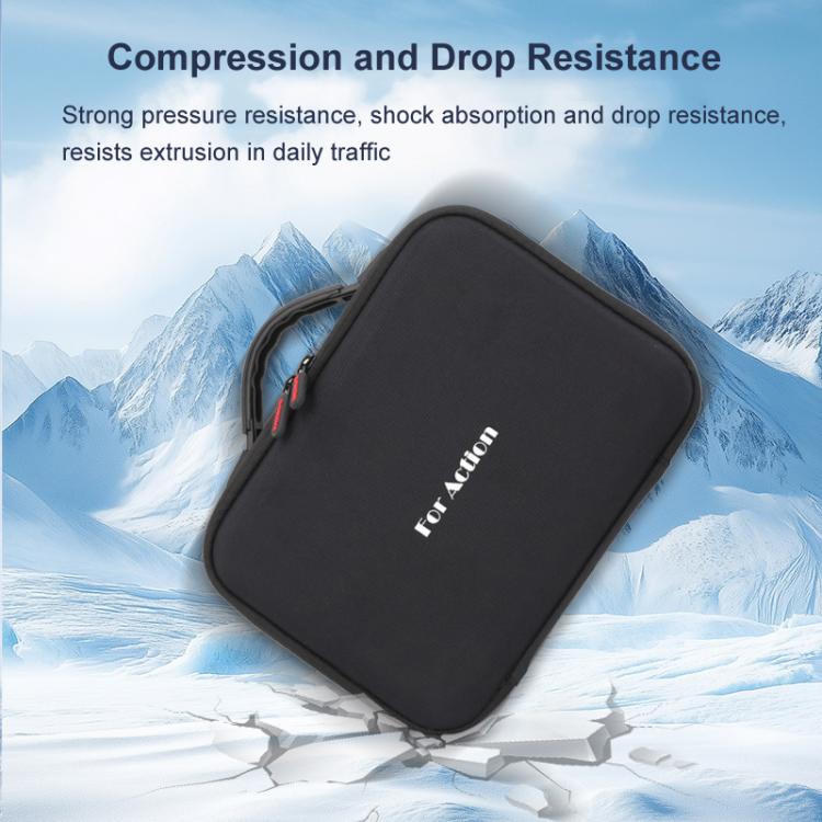 Carrying Case For DJI Action 5 Pro /Action 4 / Action 3 All-in-One Kit Durable Shoulder & Hand Carry Bag(Fluorescent Green) - Case & Bags by buy2fix | Online Shopping UK | buy2fix