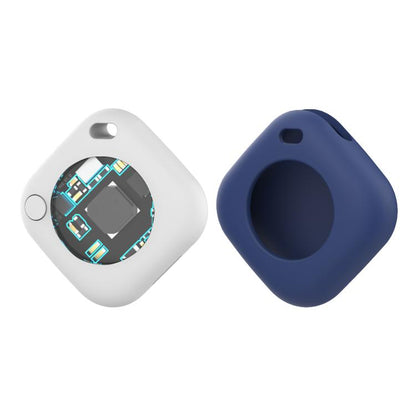 Findmy Find Positioning Pet Anti-lossing Device(White + Dark Blue Cover) - Personal Tracker by buy2fix | Online Shopping UK | buy2fix