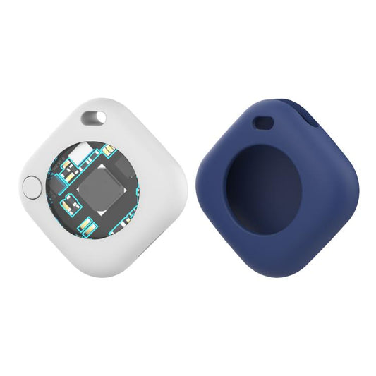 Findmy Find Positioning Pet Anti-lossing Device(White + Dark Blue Cover) - Personal Tracker by buy2fix | Online Shopping UK | buy2fix