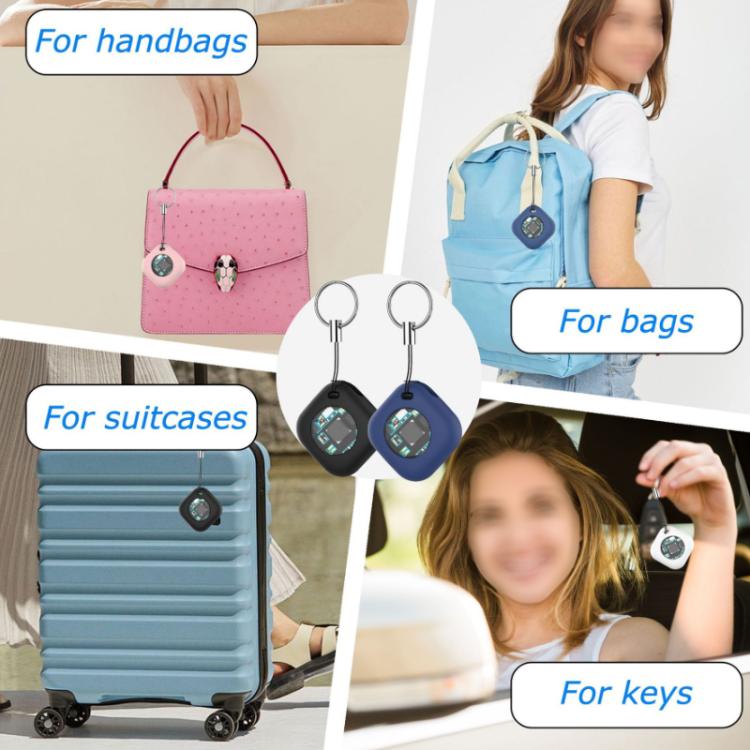 Findmy Find Positioning Pet Anti-lossing Device(White + Dark Blue Cover) - Personal Tracker by buy2fix | Online Shopping UK | buy2fix