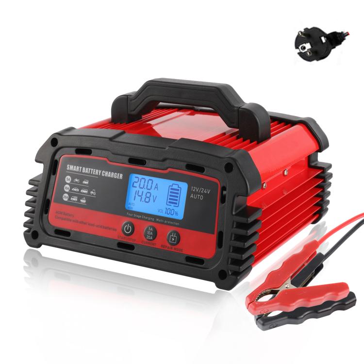 DMD 12V/24V Universal Intelligent Pulse Repair Battery Charger(EU Plug) - Battery Charger by buy2fix | Online Shopping UK | buy2fix