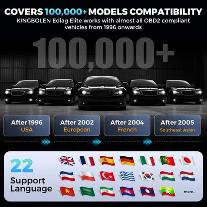 KINGBOLEN Ediag Elite Car Fault OBD2 Multilingual Detector(KBLJ05) - Code Readers & Scan Tools by KINGBOLEN | Online Shopping UK | buy2fix