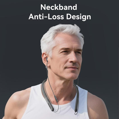 Neckband Bluetooth Hearing Amplifier For Seniors Semi-In-Ear Design With Digital Sound Chip, Long-Lasting Battery(Black) - Hearing Aids by buy2fix | Online Shopping UK | buy2fix