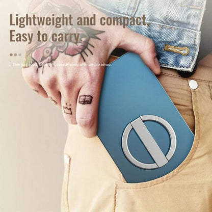 AhaStyle WG74 MagSafe Magnetic Suction Mount Portable Foldable Phone Stand(Black) - Ring Holder by AhaStyle | Online Shopping UK | buy2fix